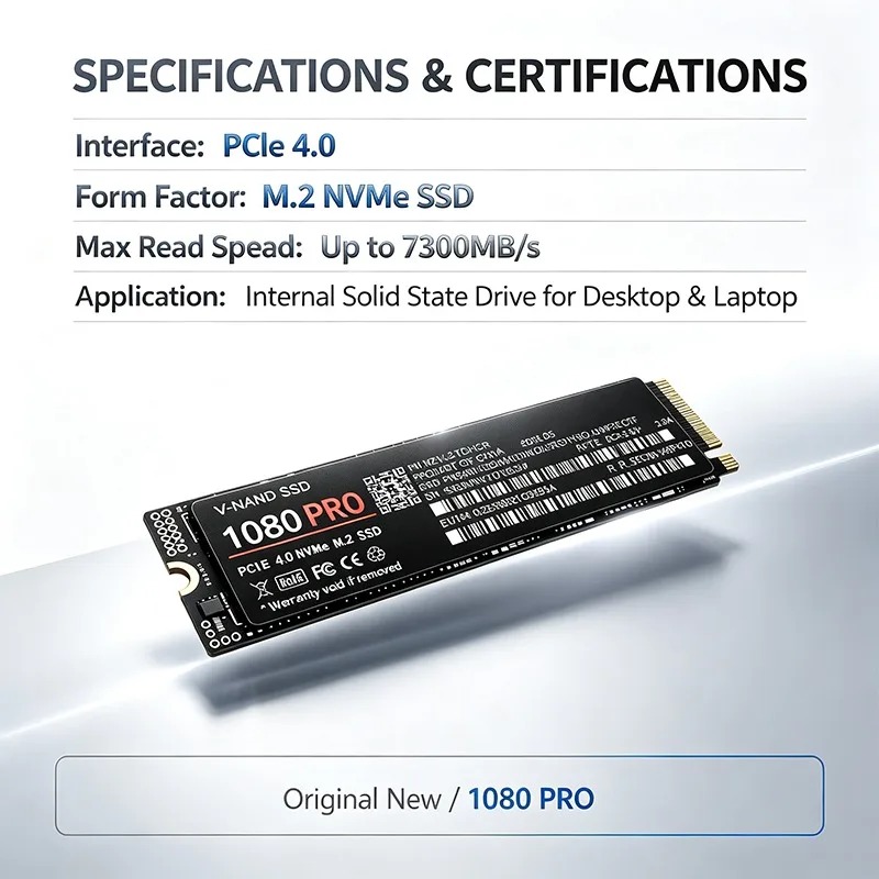 SSD 1080PRO original, formato  - M.2 Nvme 4Tb Pcie 4.0 Ssd reseña y precio