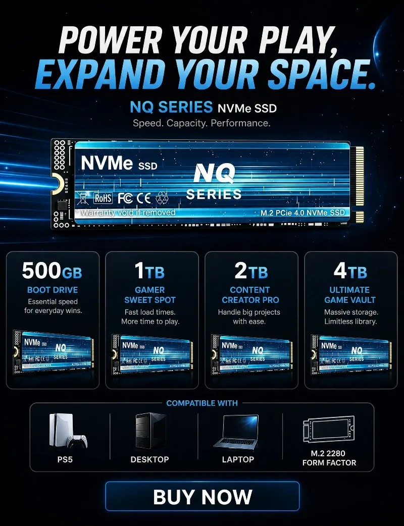 NQ 2TB 4TB SSD M.2 NVMe, Unida - M.2 Nvme 4Tb Pcie 4.0 Ssd reseña y precio